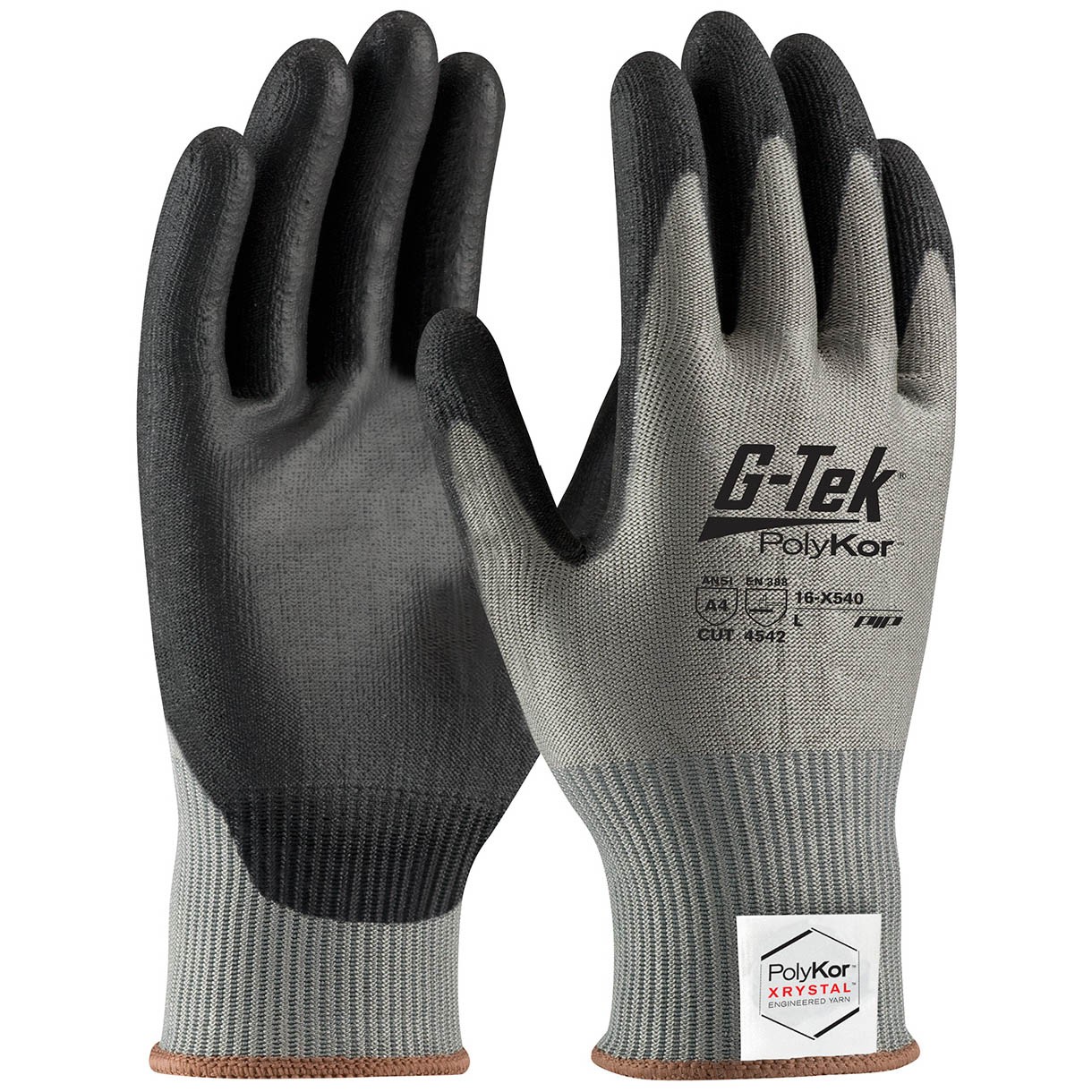 PIP 16 X540 G Tek Seamless Knit PolyKor Xrystal Gloves Polyurethane