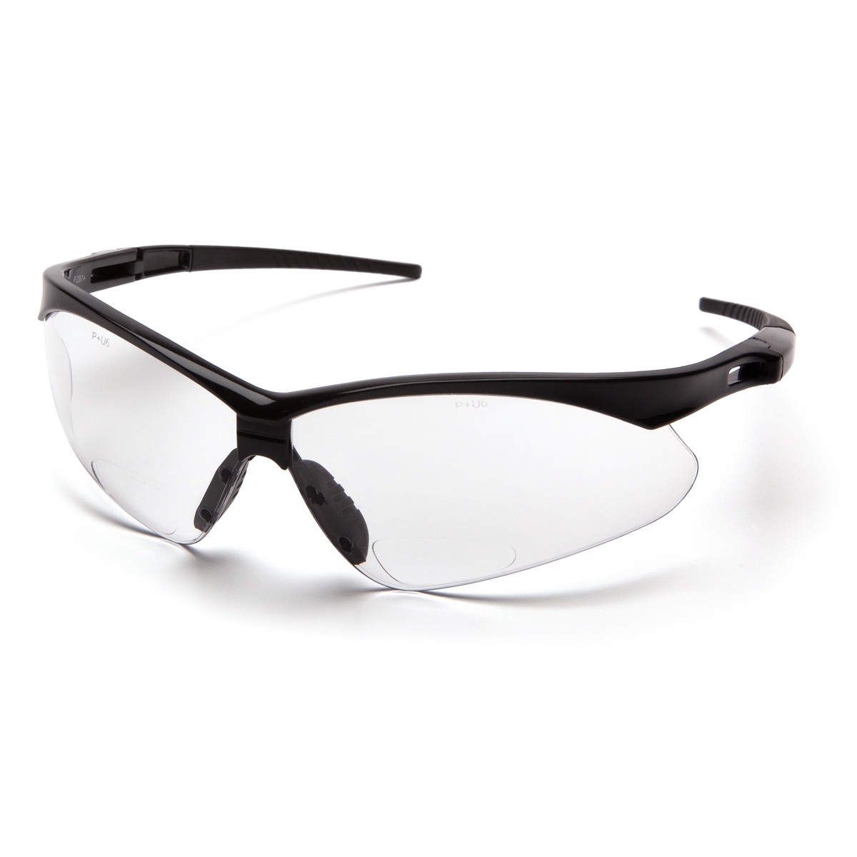 Pyramex PMXTREME Readers Safety Glasses Black Frame Clear Bifocal