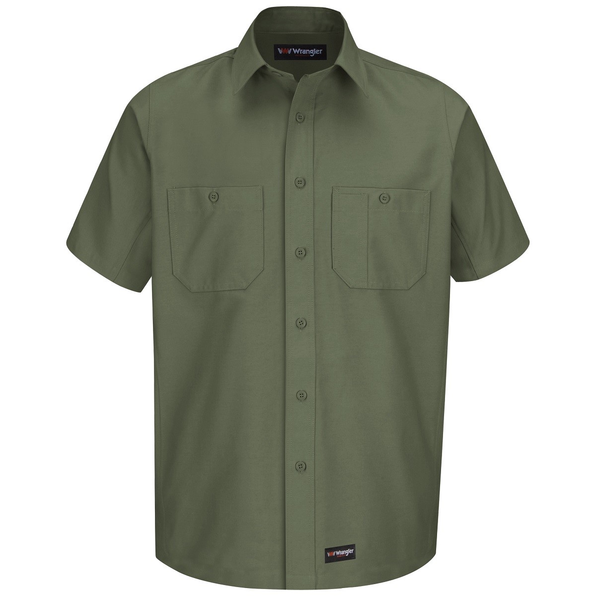 wrangler olive green shirt