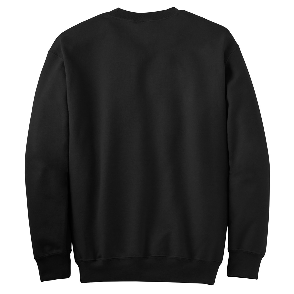 black crew neck sweatshirt