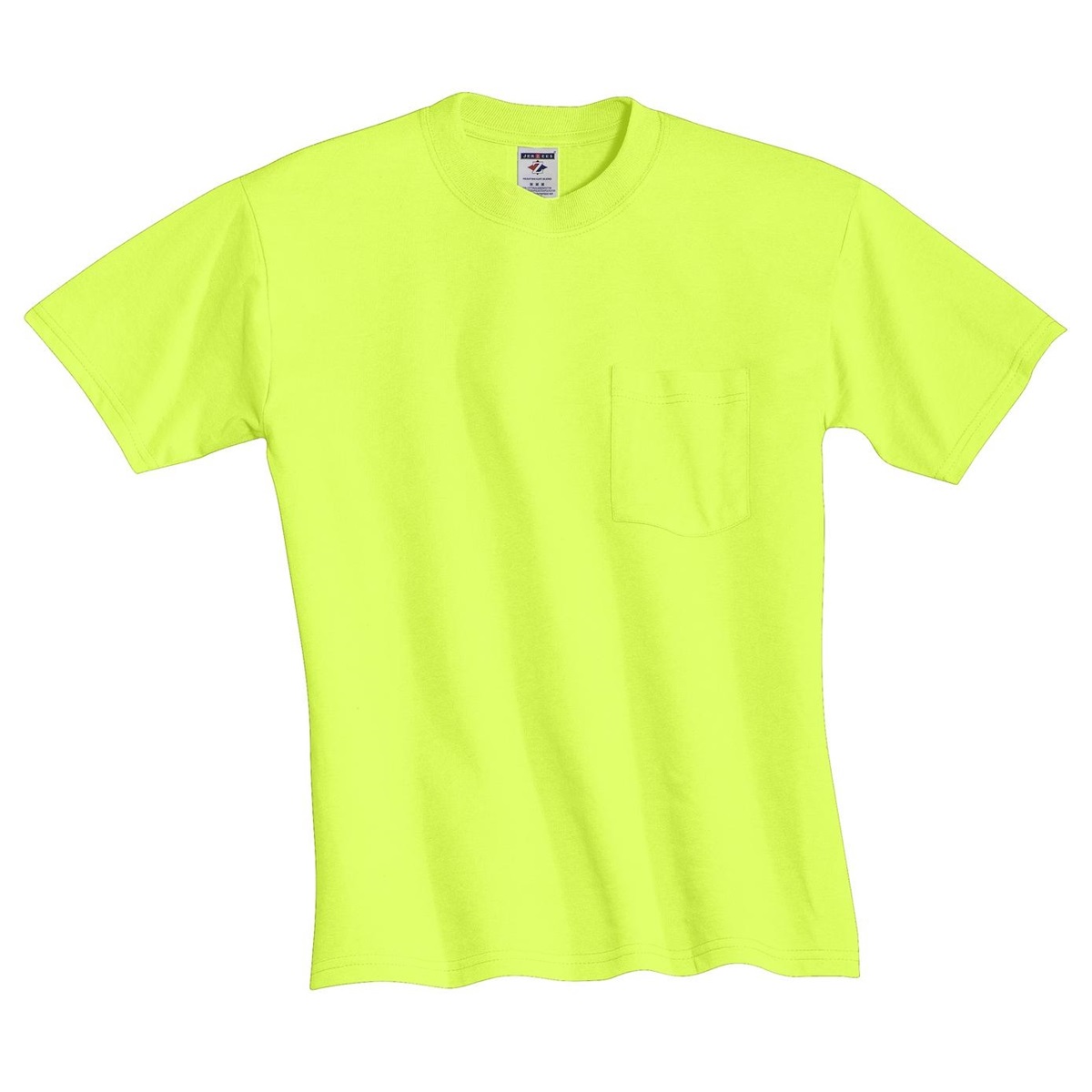 Jerzees 29MP Heavyweight Blend T-Shirt with Pocket - Safety Green