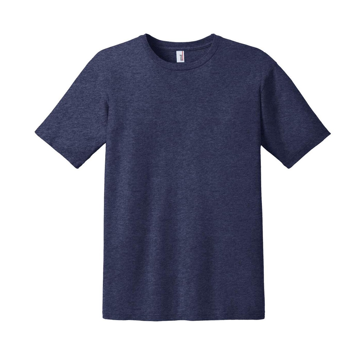 heather blue tee shirt