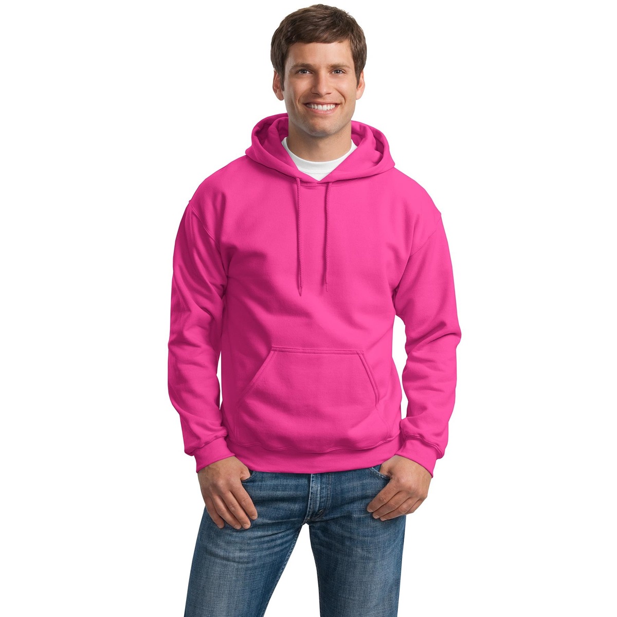 Gildan 18500 Heavy Blend Hooded Sweatshirt - Heliconia | FullSource.com