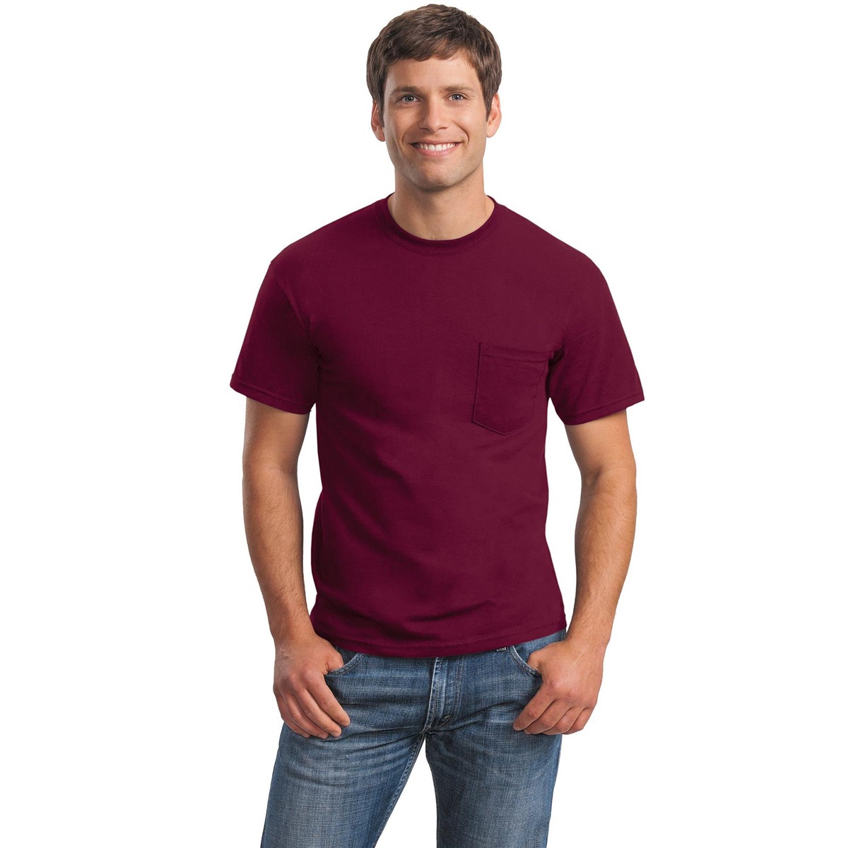 gildan maroon tshirt