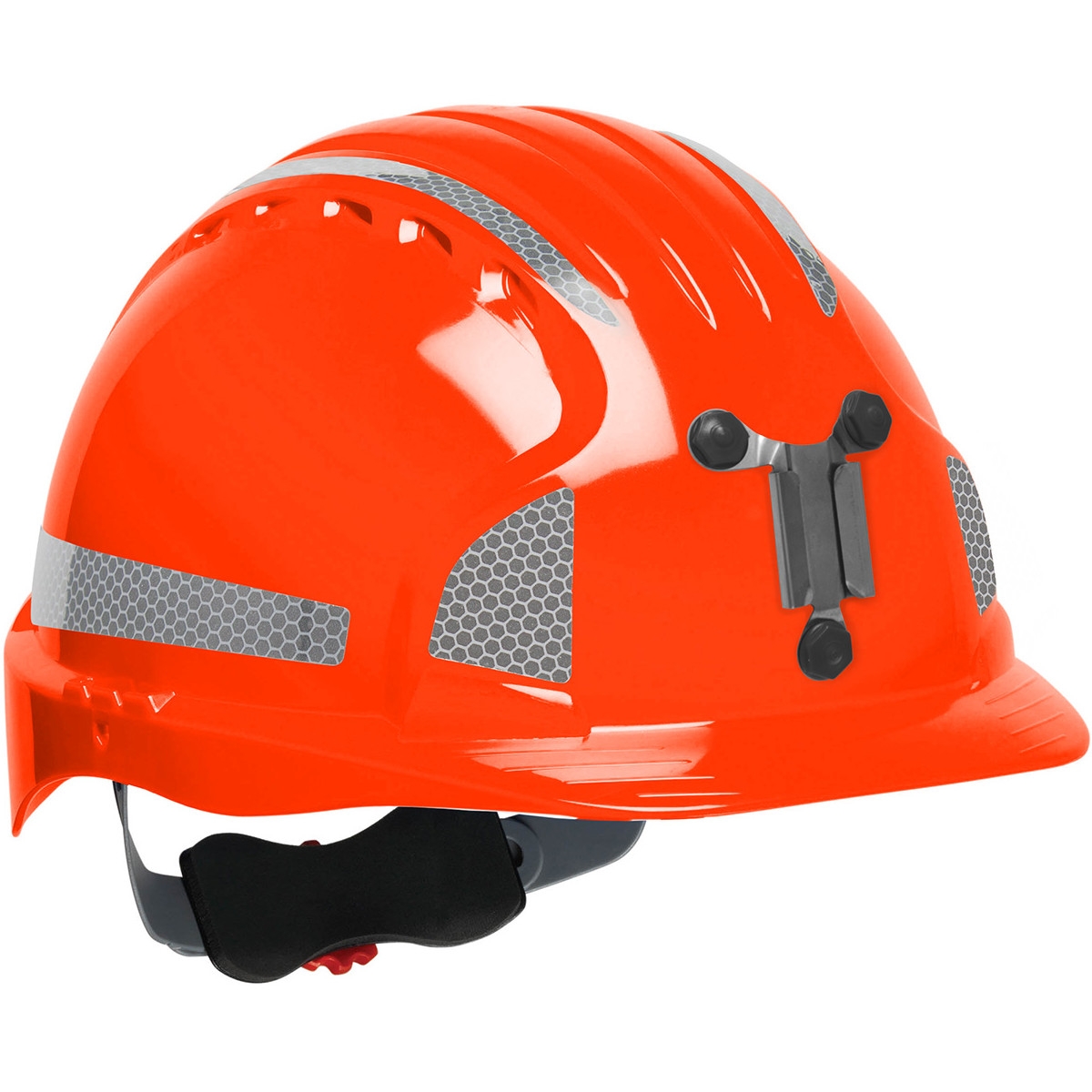 JSP Evolution 6151MCR2 Deluxe Reflective Mining Hard Hat Wheel