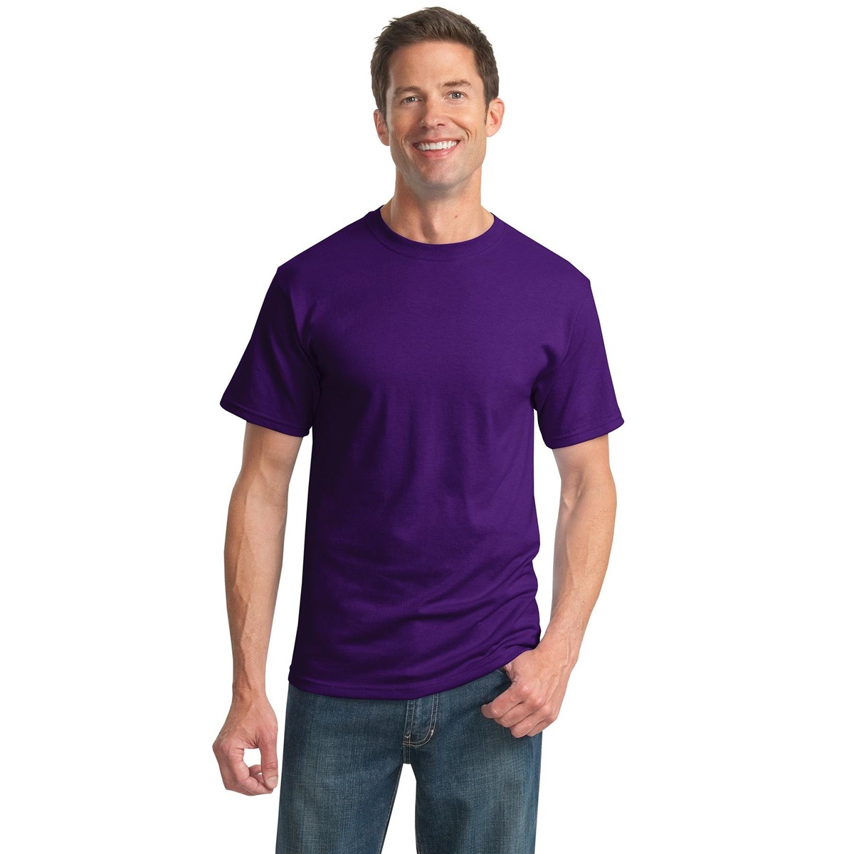 Jerzees 29M Heavyweight Blend 50/50 Cotton/Poly T-Shirt - Deep Purple ...