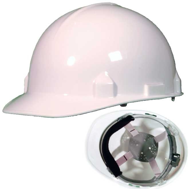 Jackson 14834 SC6 Hard Hat Ratchet Suspension White