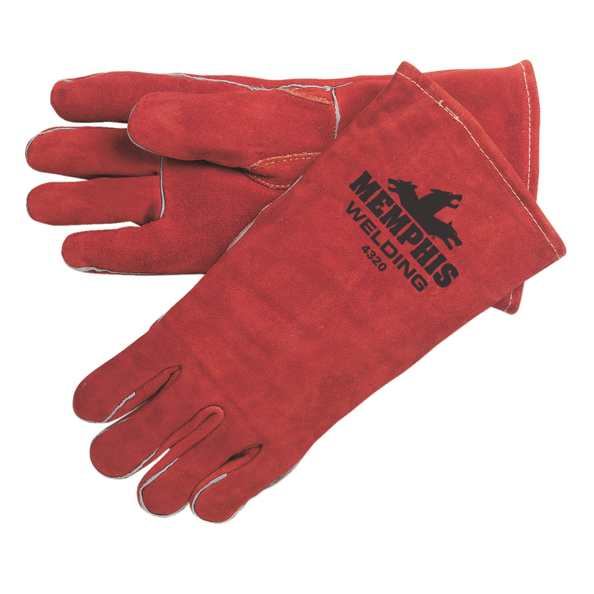 Memphis 4320 Premium Select Shoulder Leather Welder Gloves Sewn with