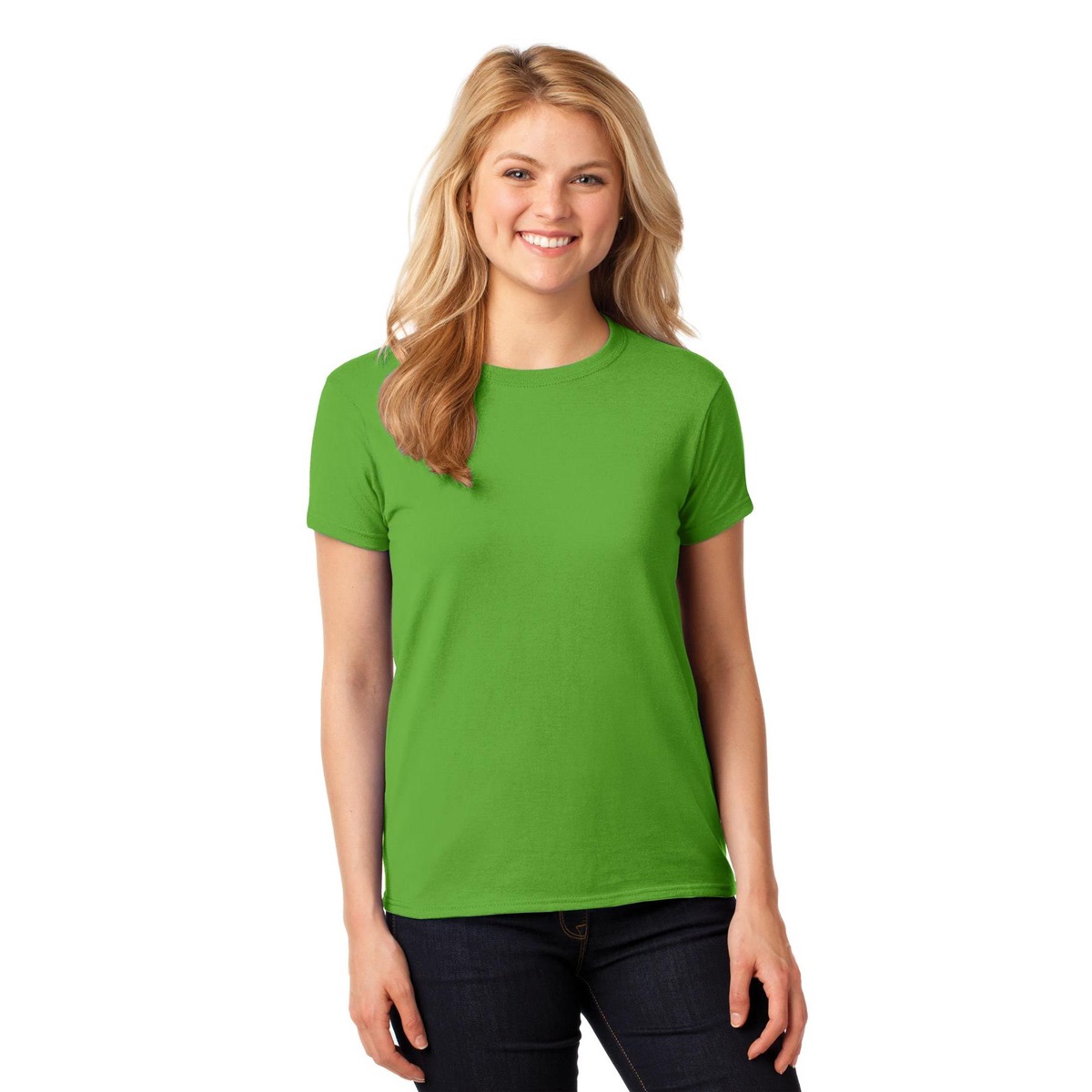 Download Gildan 5000L Ladies Heavy Cotton T-Shirt - Electric Green ...