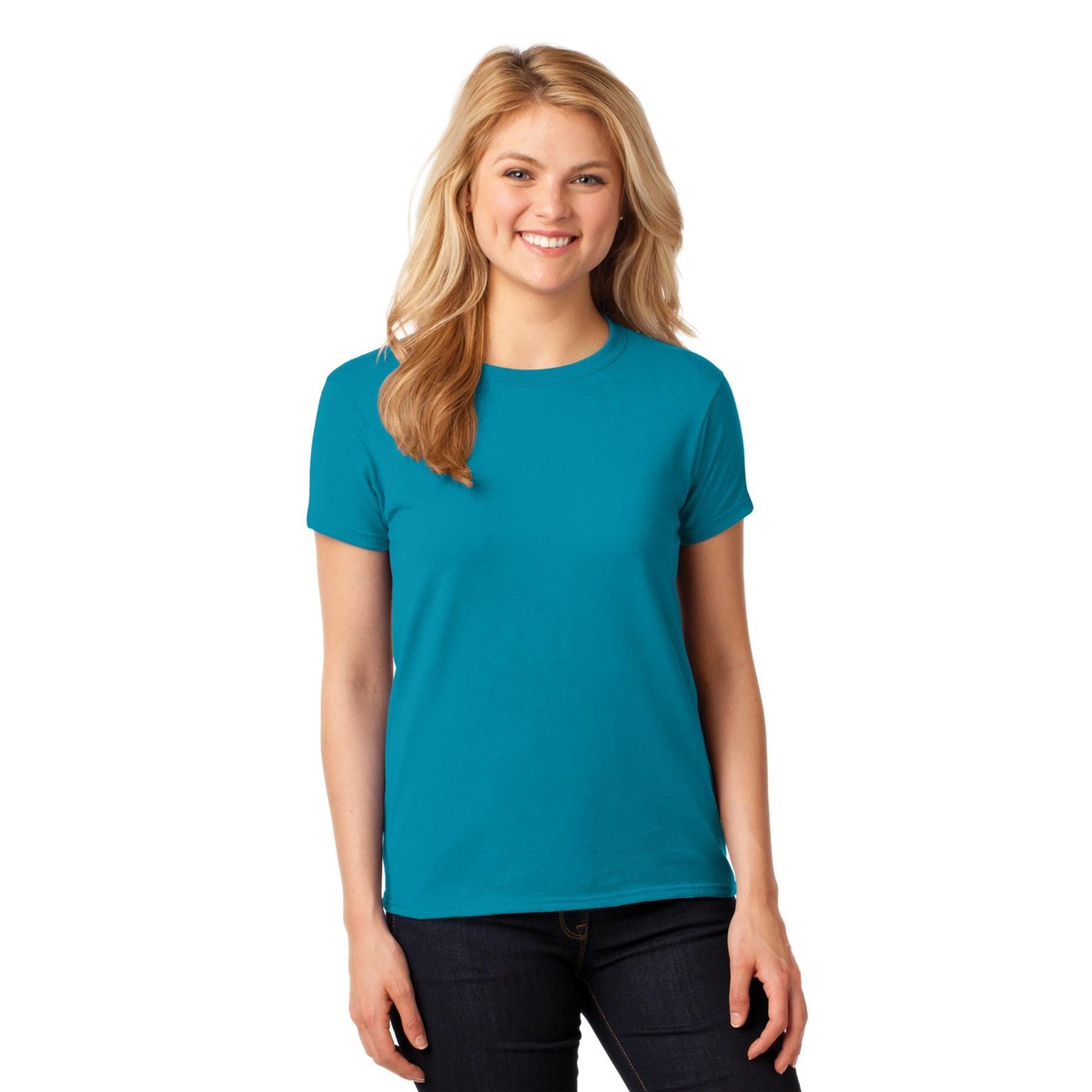 Gildan 5000L Ladies Heavy Cotton T-Shirt - Tropical Blue | FullSource.com