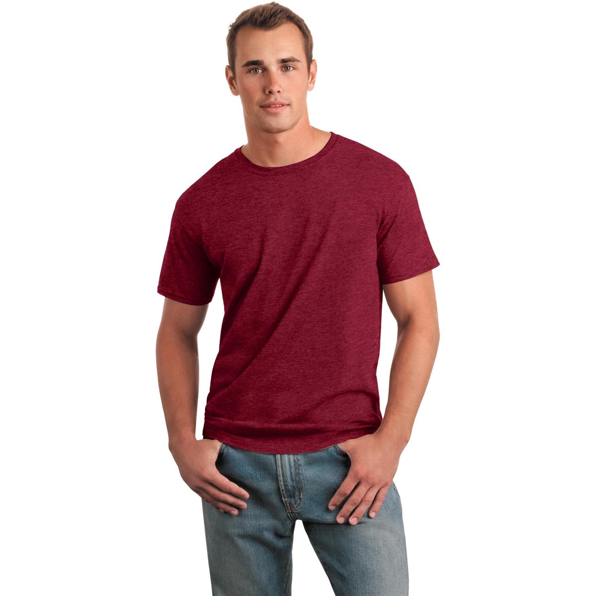 Gildan 64000 Softstyle T-Shirt - Antique Cherry Red | FullSource.com