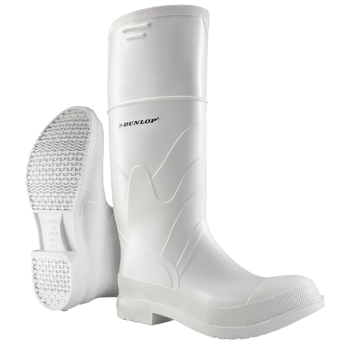 White PVC Rubber Boot with Steel Toe by ONGUARD
