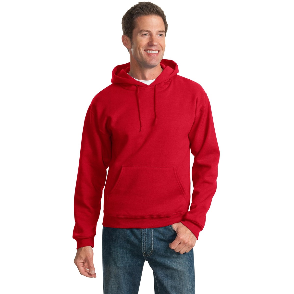 Jerzees 996M NuBlend Pullover Hooded Sweatshirt - True Red | FullSource.com