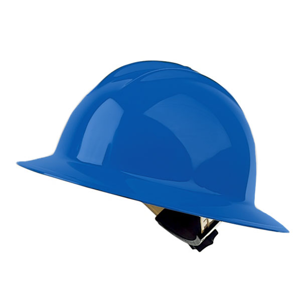 Bullard 9HBLR High Heat Full Brim Hard Hat - Ratchet Suspension - Blue ...