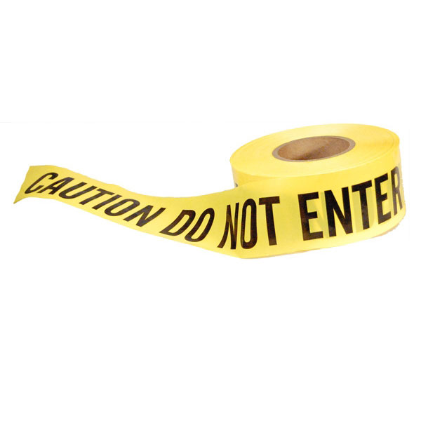 CAUTION DO NOT ENTER Barricade Tape 1000 ft Roll 3 Mil