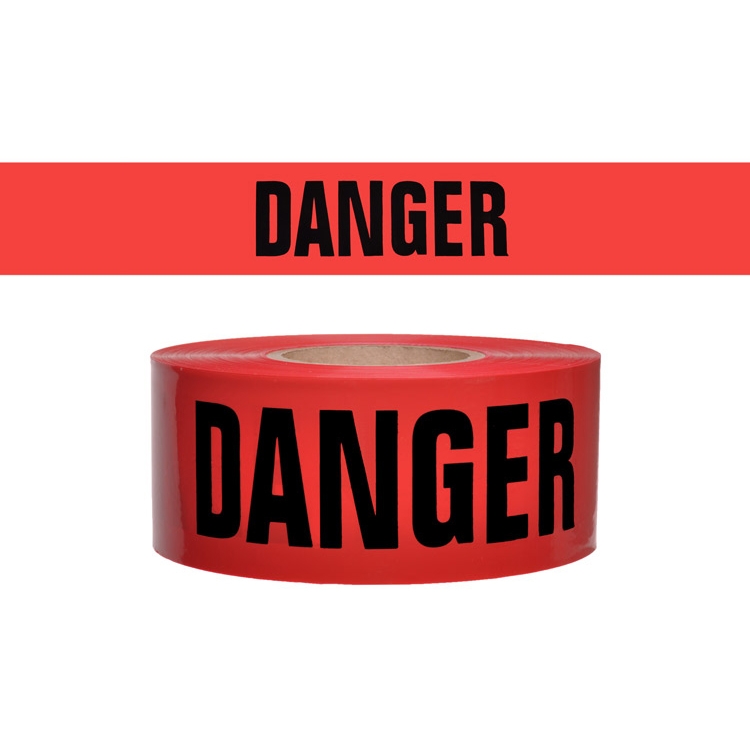 Danger Caution Tape 1,000 Ft Roll 4 Mil