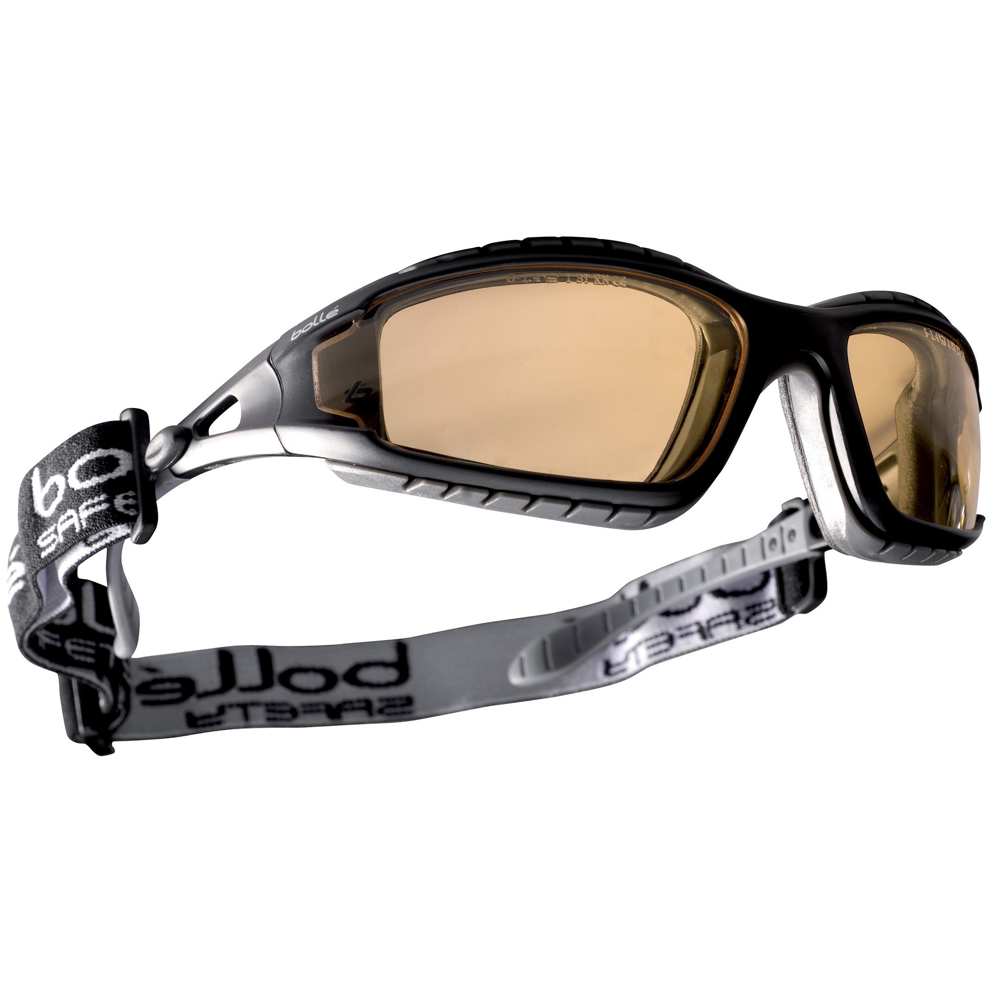 Bolle 40088 Tracker Safety Glasses/Goggles Black/Grey Temples