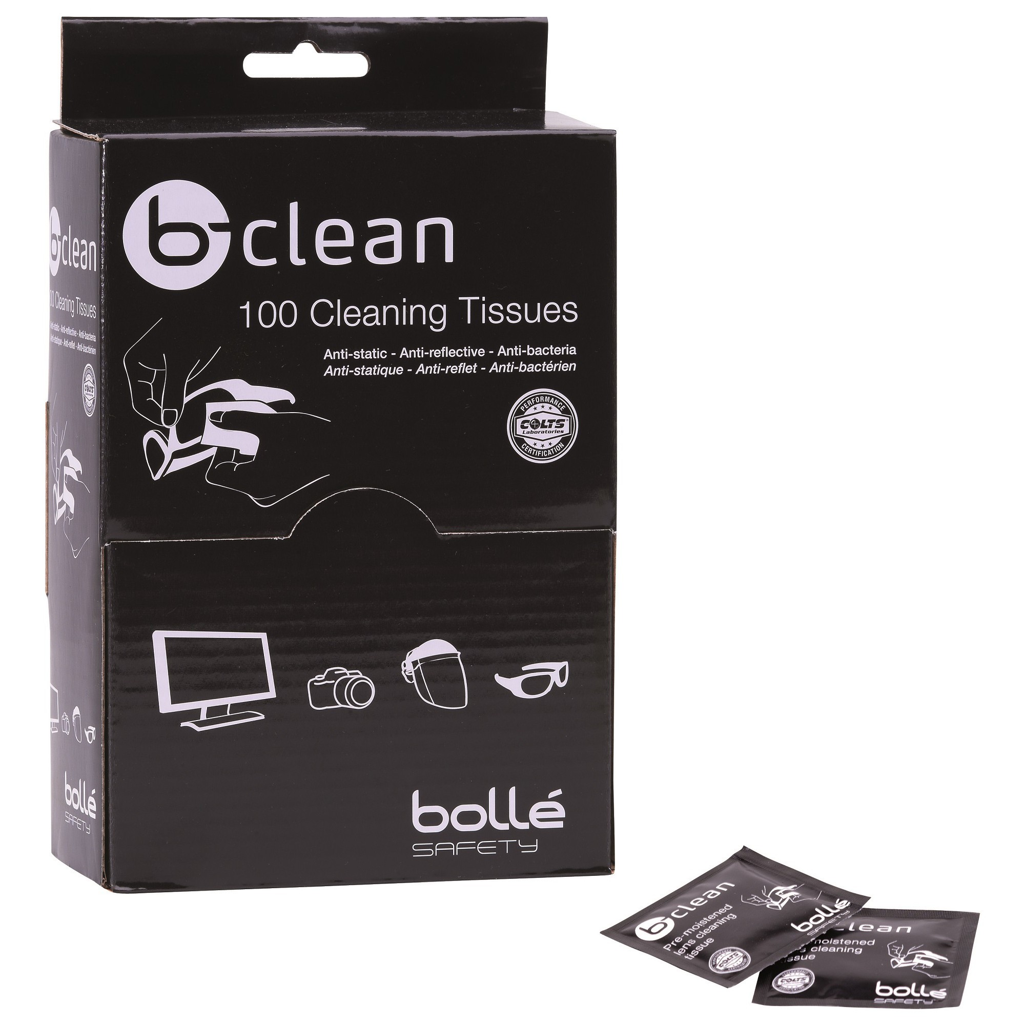 Bolle 40216 B-Clean - Cleaning Tissues - Box Of 100 | FullSource.com