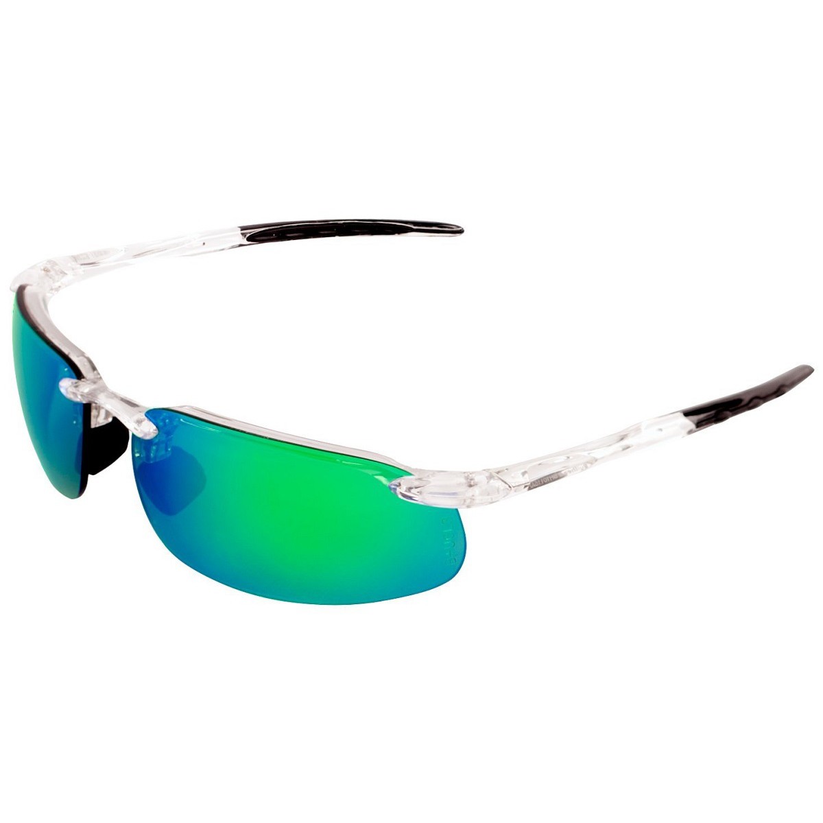 Bullhead BH10116AF Swordfish Safety Glasses - Clear Frame - Green ...