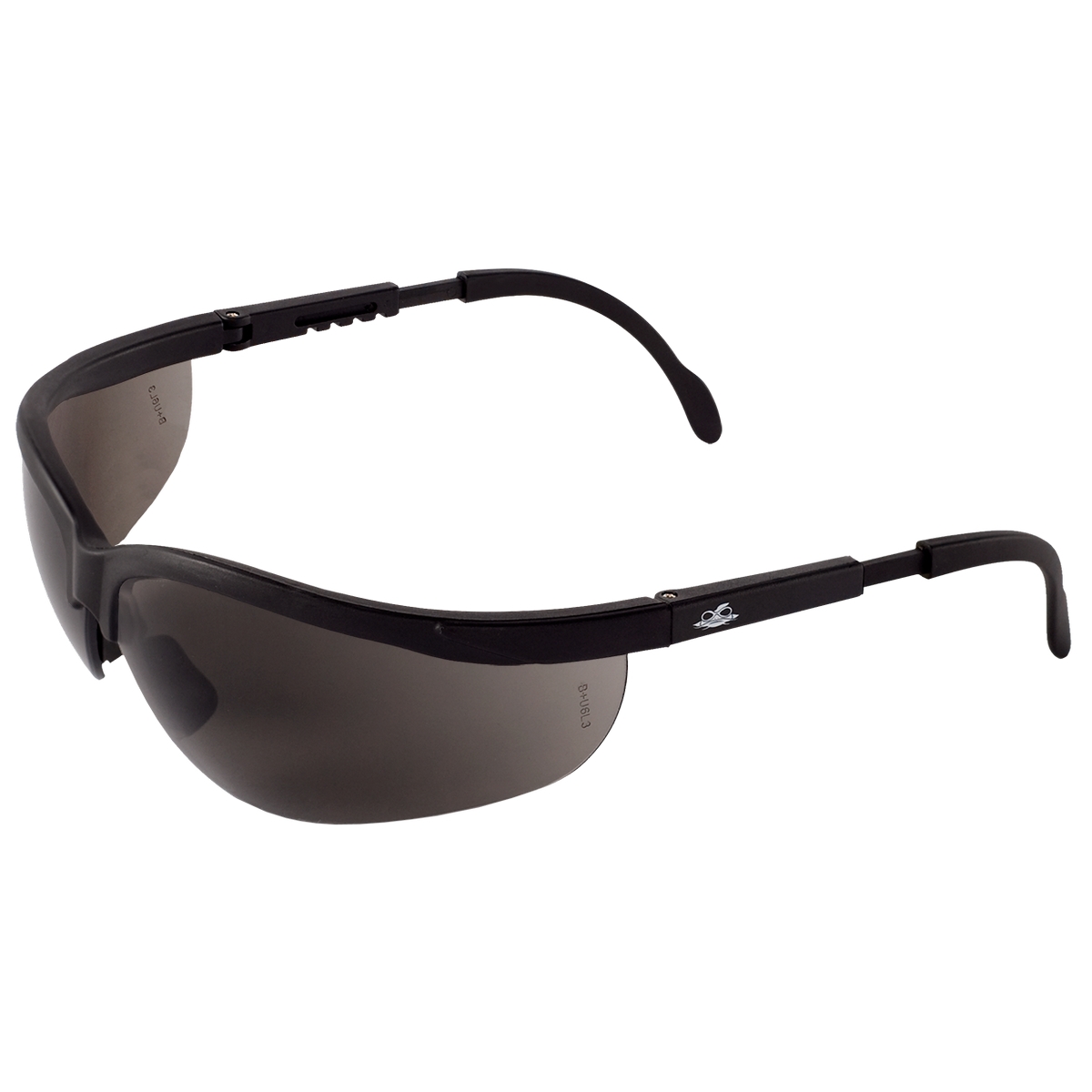 Bullhead BH463 Picuda Safety Glasses Black Frame Smoke Lens