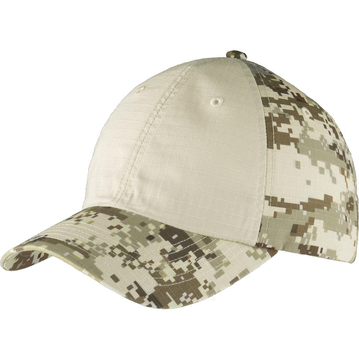 Port Authority Colorblock Digital Ripstop Camouflage Cap C926 - Sand 