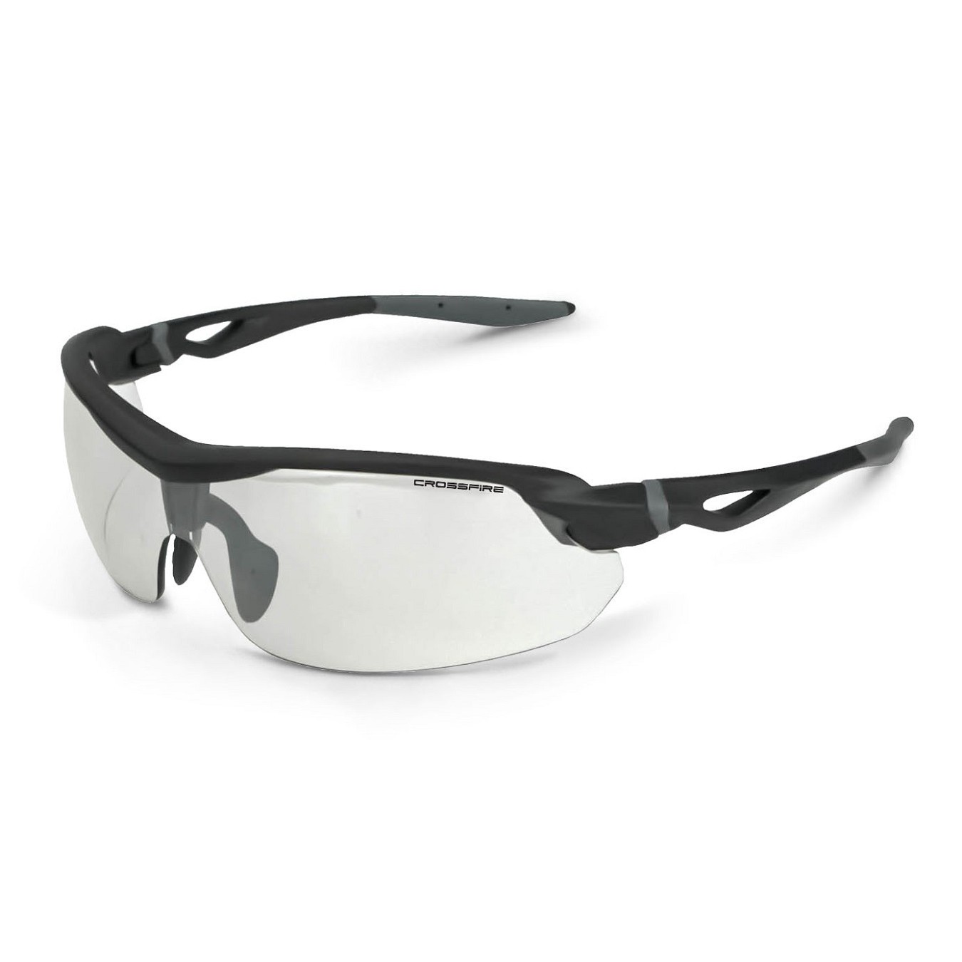 CrossFire 392215 Cirrus Safety Glasses Black Frame Indoor/Outdoor