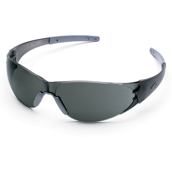 Crews CK2 Safety Glasses Gray Lens Silver Nose Piece