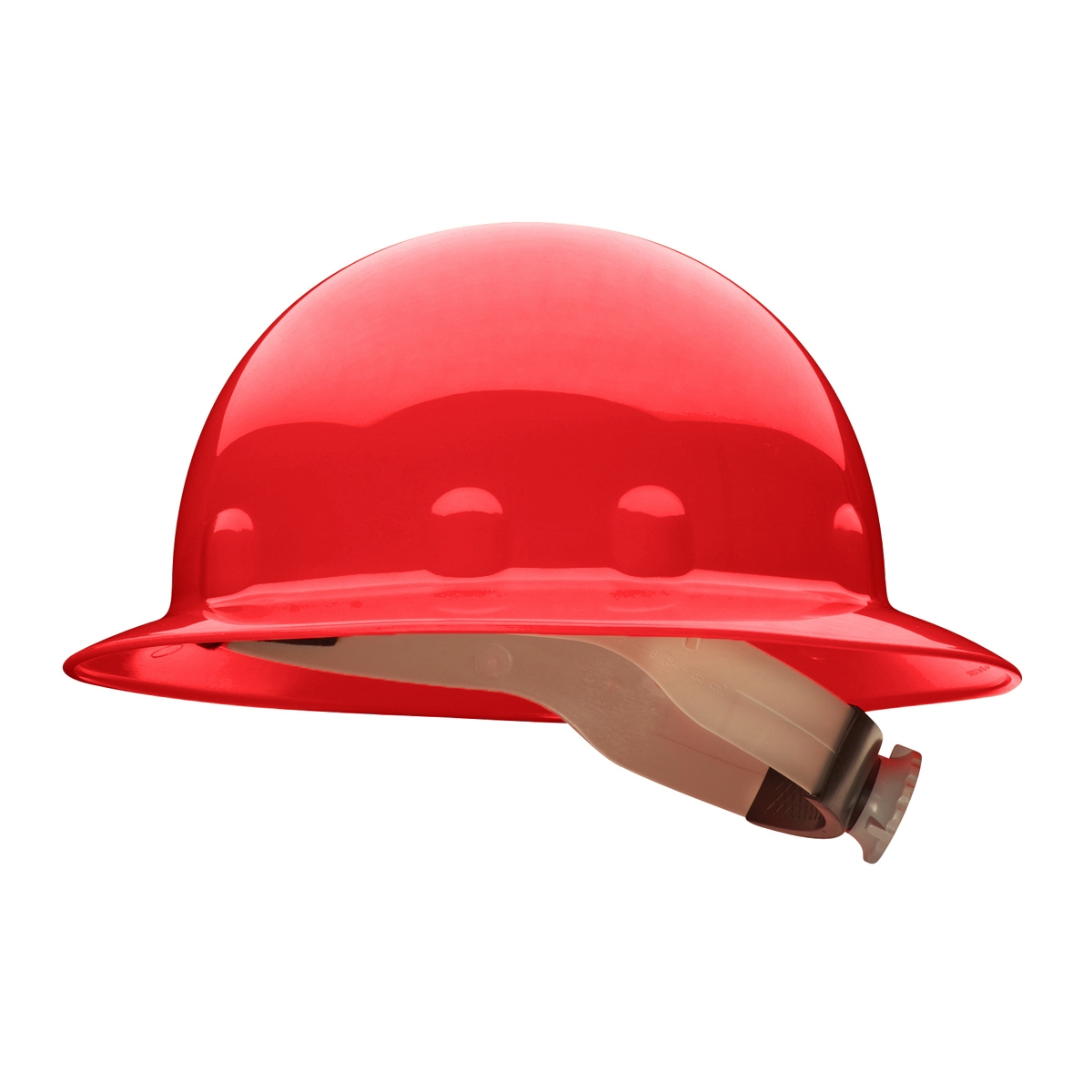 Fibre Metal E1RW Full Brim Hard Hat Ratchet Suspension Red
