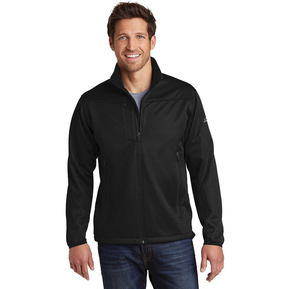 Eddie Bauer EB538 Weather-Resistant Soft Shell Jacket - Black ...