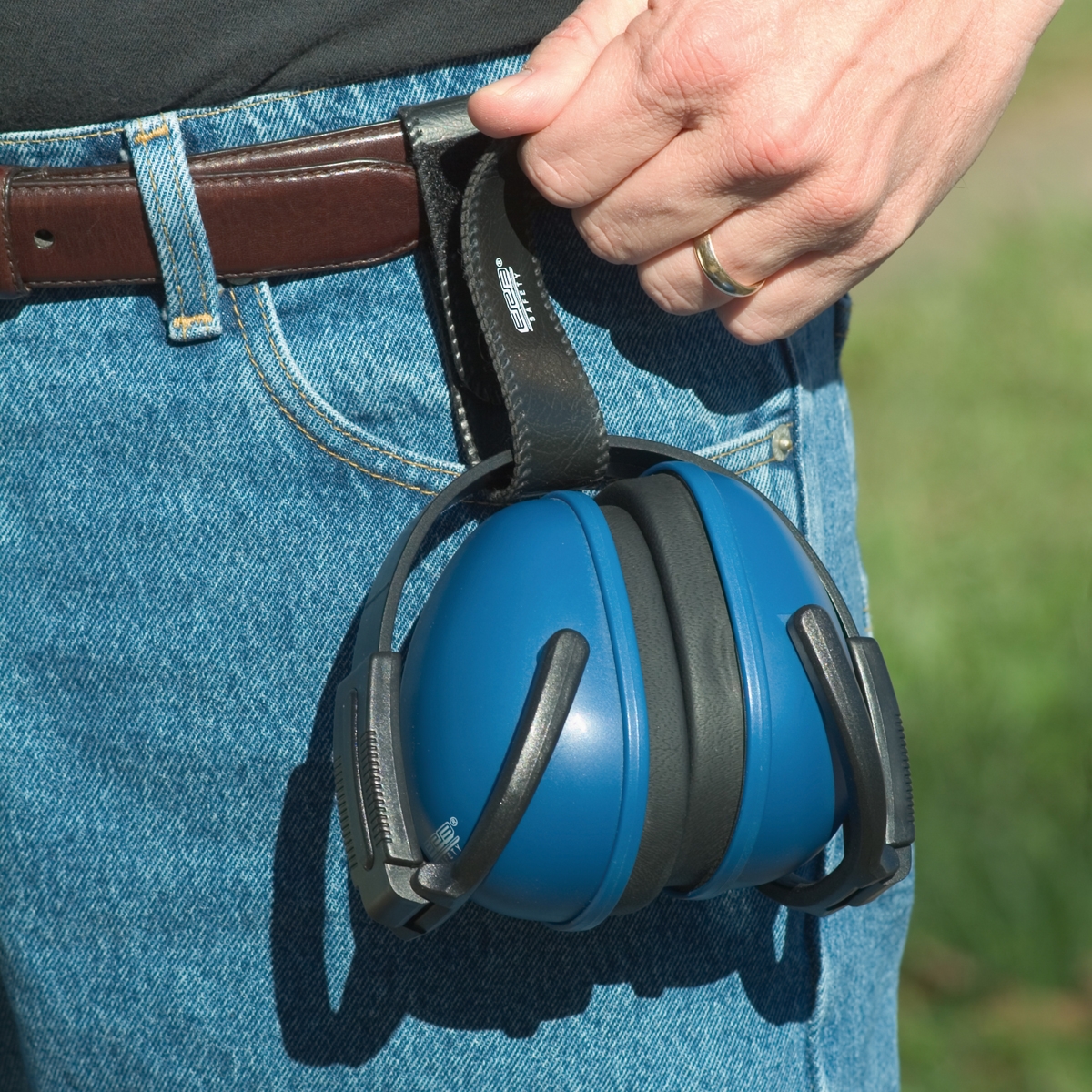 ERB Ear Muff Holder Belt Strap Black