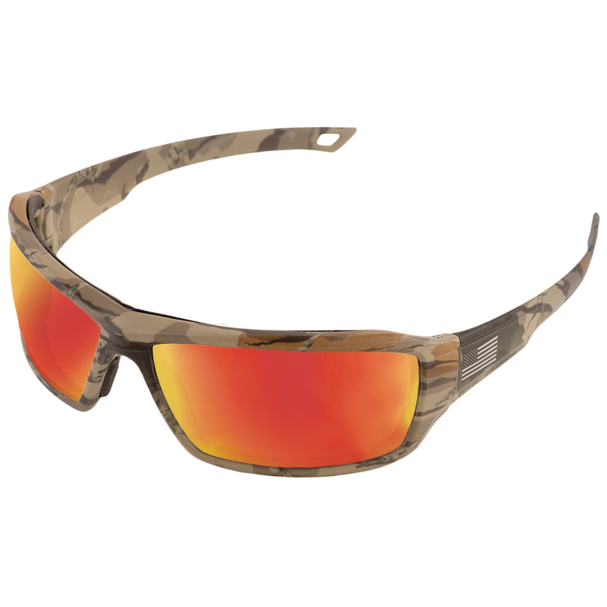 ERB 18043 ONE Nation Live Free Safety Glasses Camo Frame Red Mirror