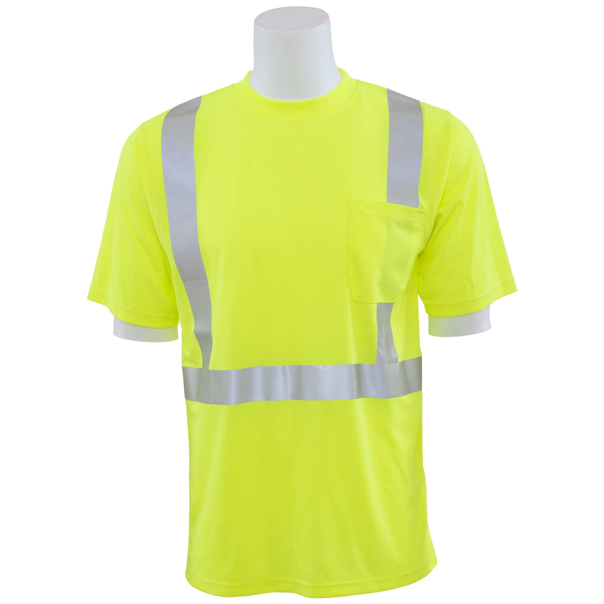 ERB 9006ST Class 2 Tall Birdseye Mesh Short Sleeve Safety Shirt