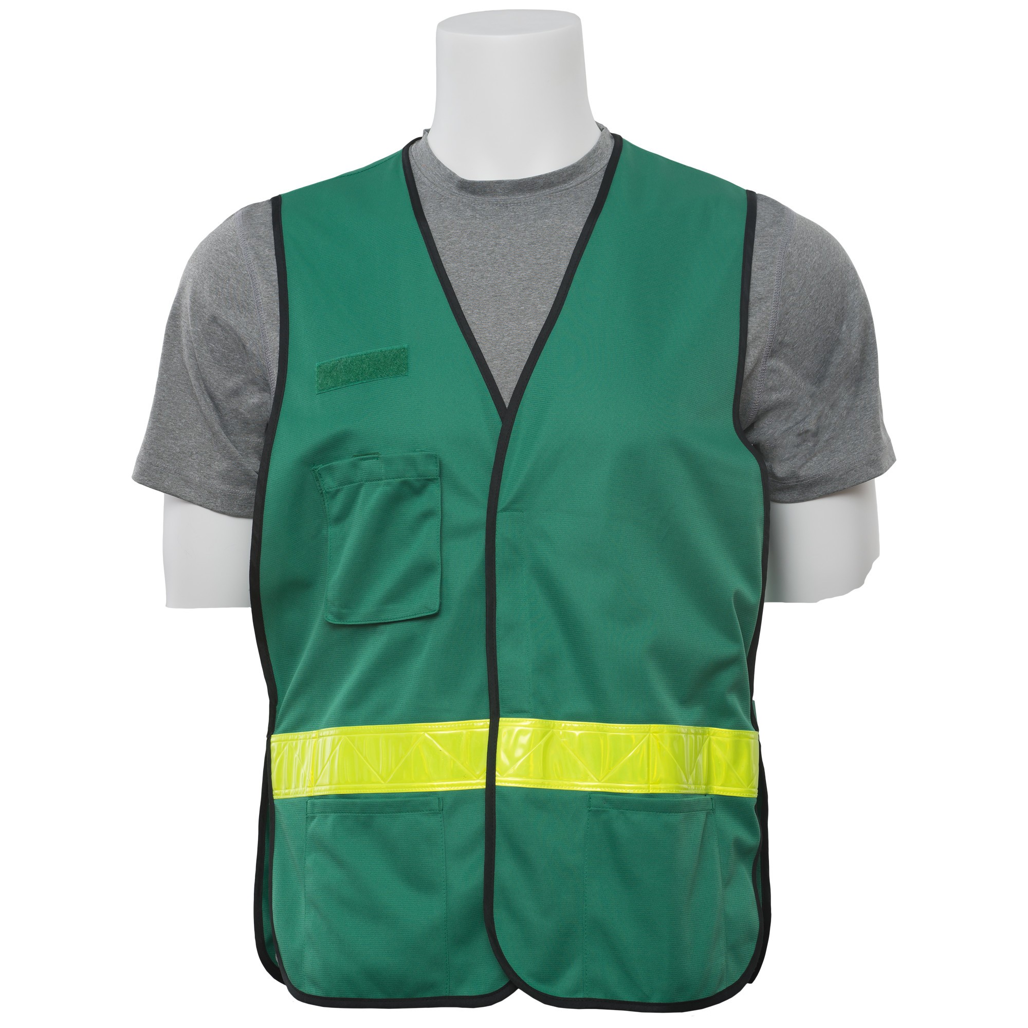 ERB S179 NonANSI Solid Safety Vest Green