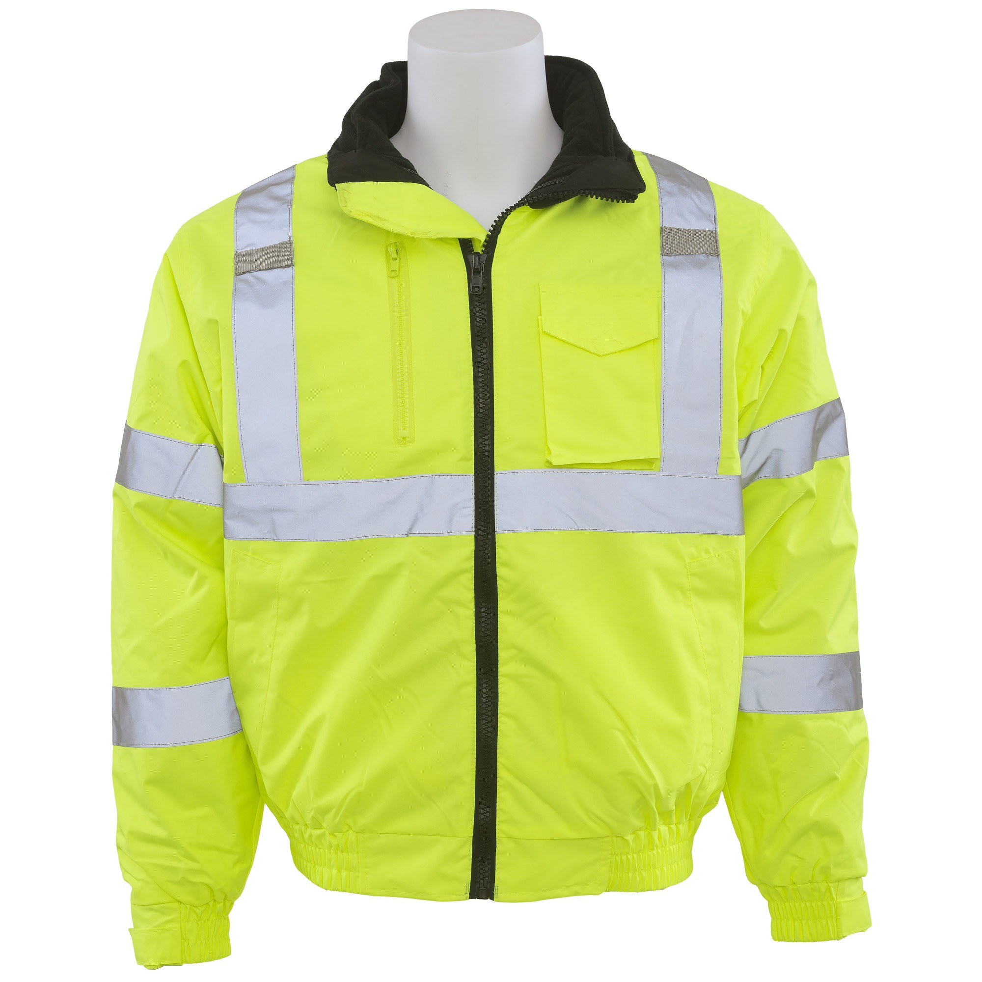 ERB W510 Class 3 Bomber Jacket with Removable Fleece Liner - Yellow ...
