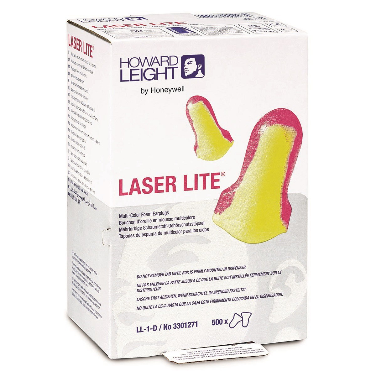Howard Leight LL1D Laser Lite Uncorded SingleUse Foam Ear Plugs