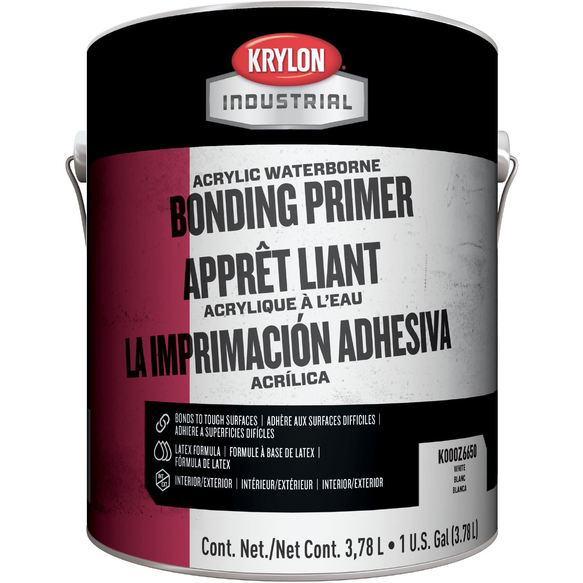 Krylon K000Z665016 Acrylic Waterborne Bonding Primer White