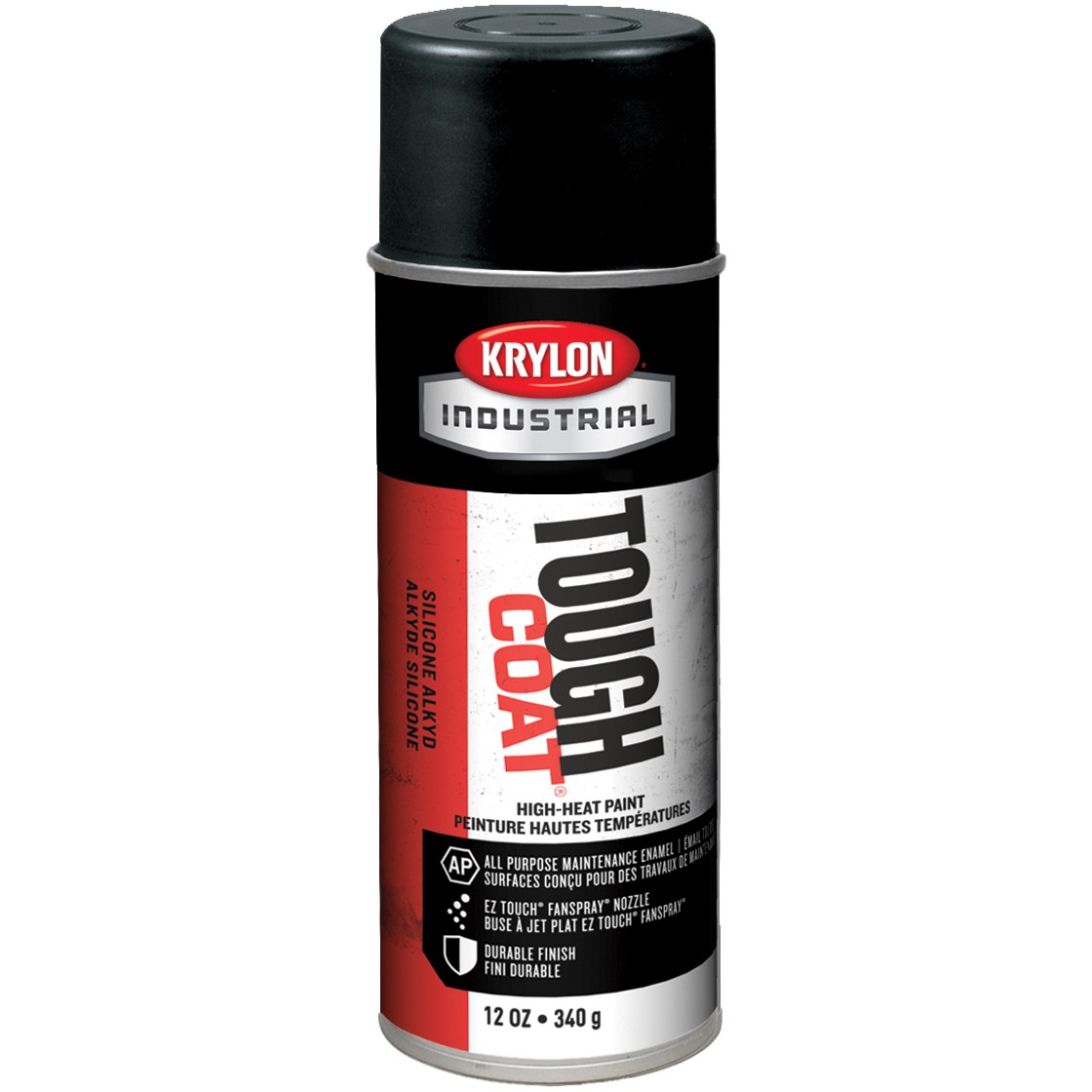 Krylon S00332 Tough Coat High Heat Acrylic Enamel High Heat Black
