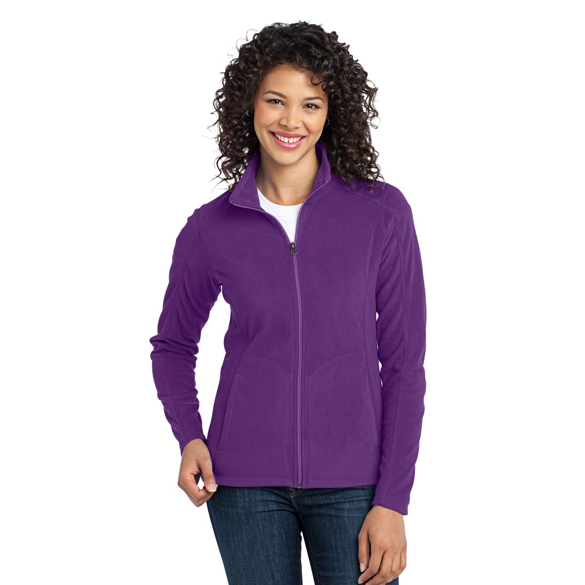 Port Authority L223 Ladies Microfleece Jacket - Amethyst Purple ...