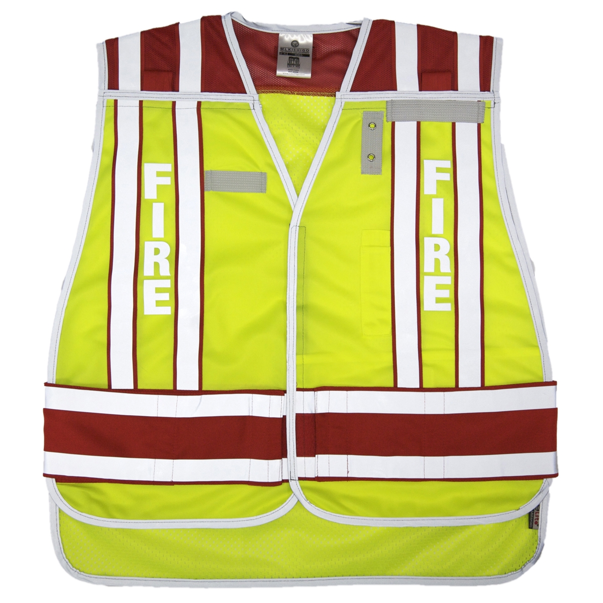 ML Kishigo 4003BV 400 PSV Pro Series Fire Safety Vest - Lime/Red ...