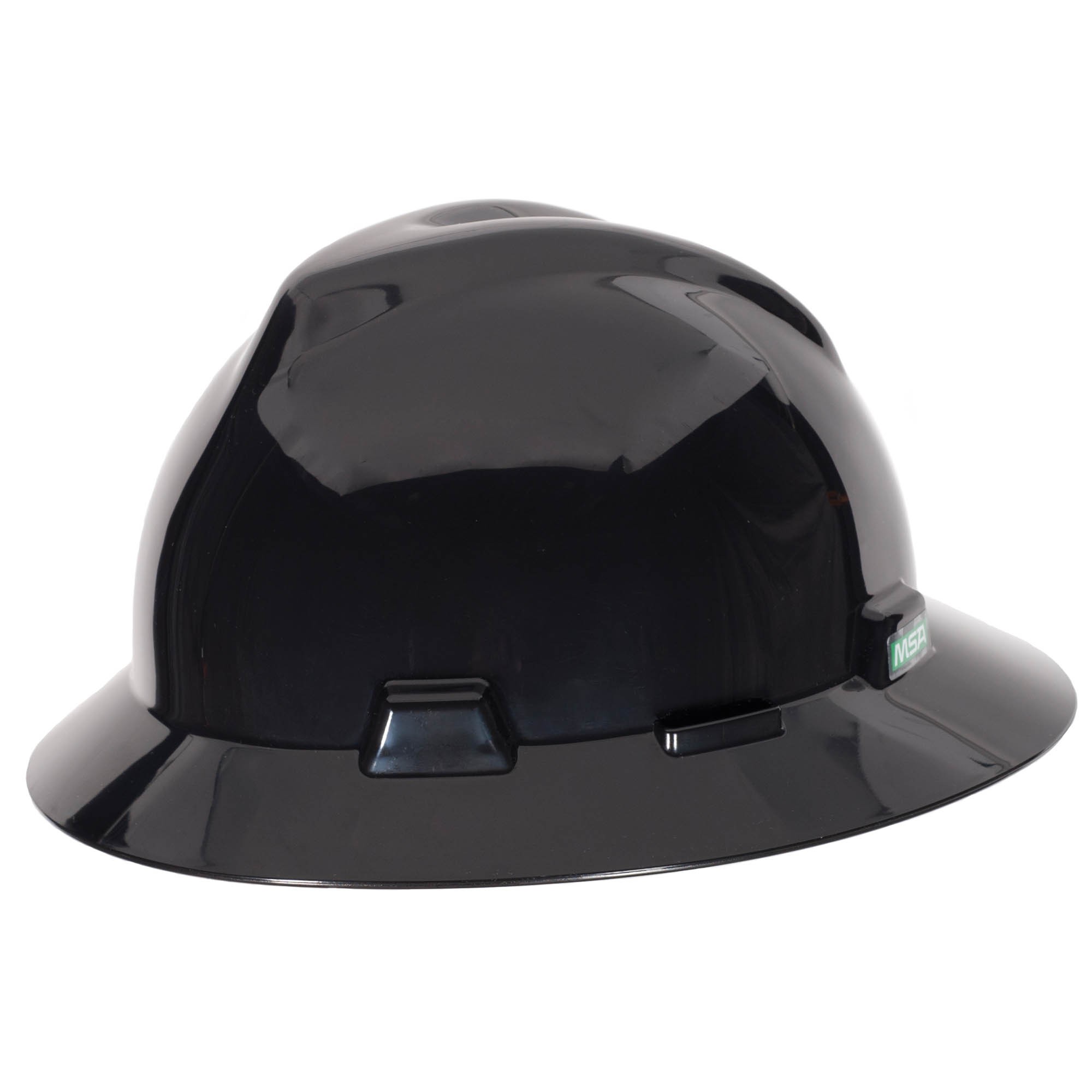 MSA C217374 VGard Full Brim Hard Hat FasTrac Suspension Black