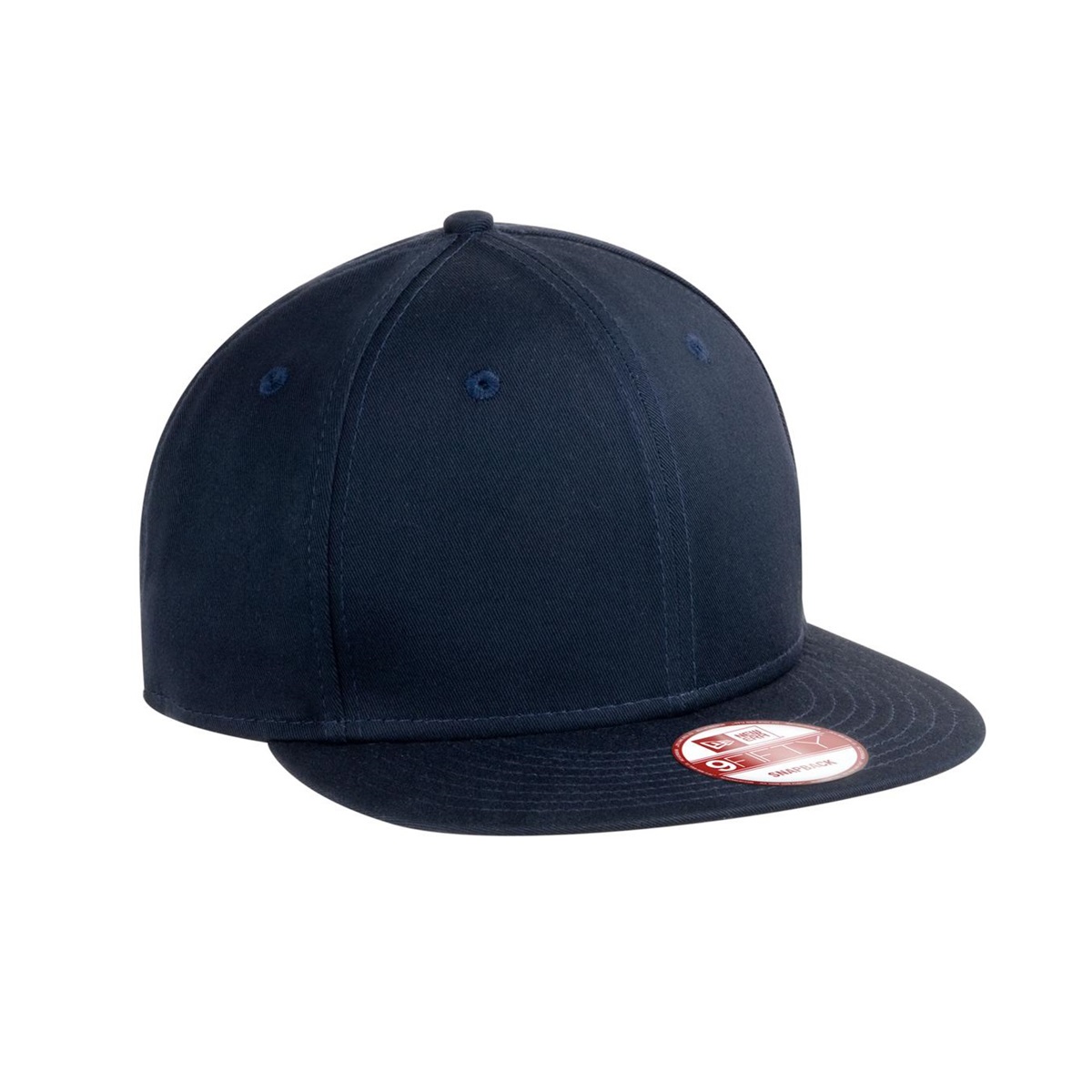 New Era NE400 Flat Bill Snapback Cap - Deep Navy | FullSource.com