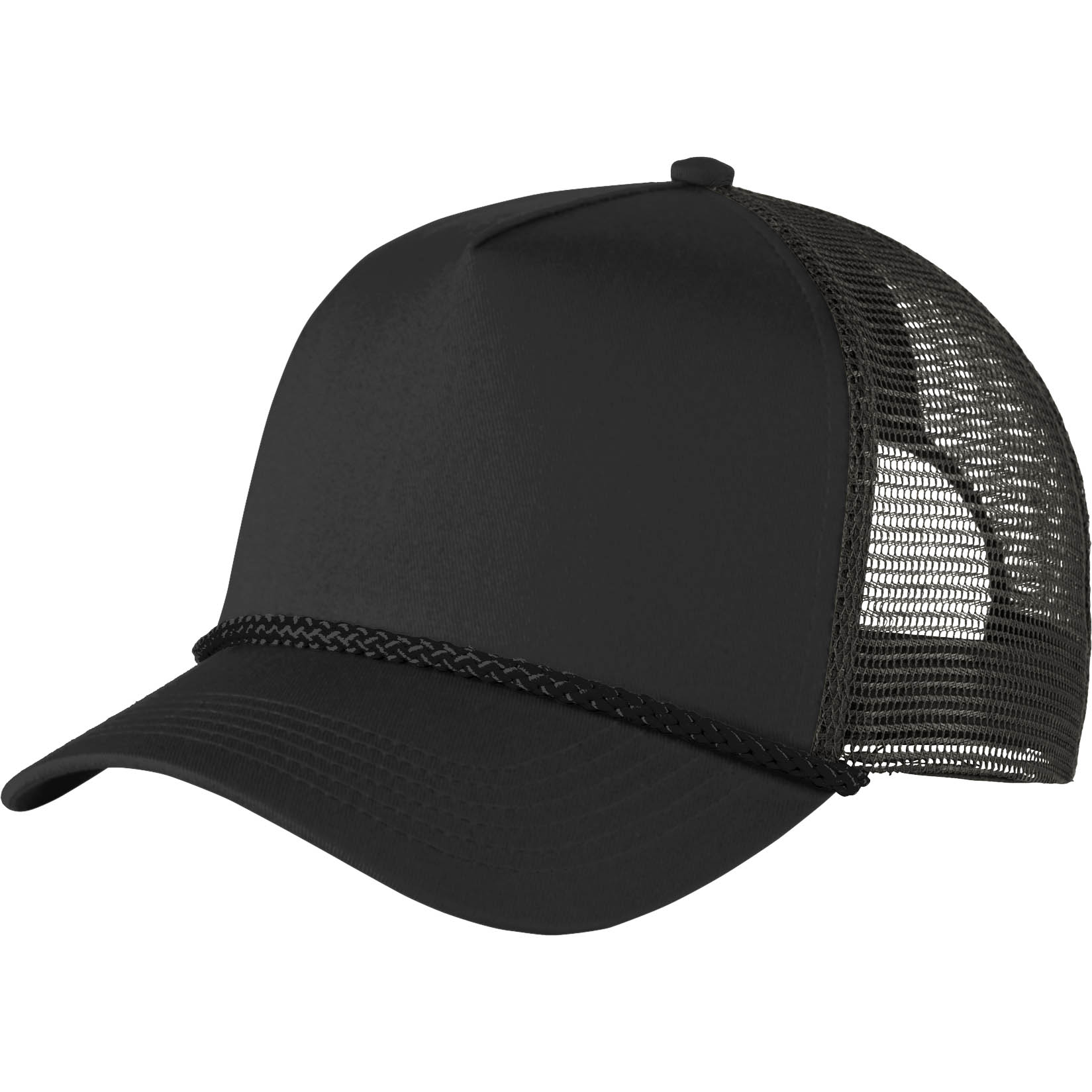 Port Authority C932 5Panel Snapback Cap Black