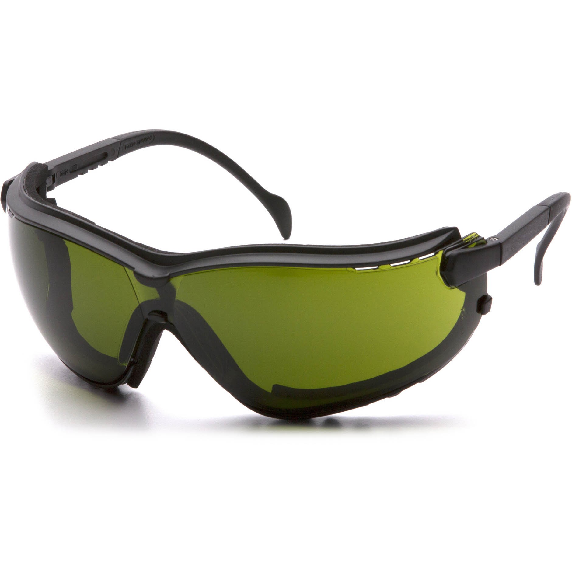 Pyramex V2G Safety Glasses/Goggles Black Frame 3.0 IR Filter Lens