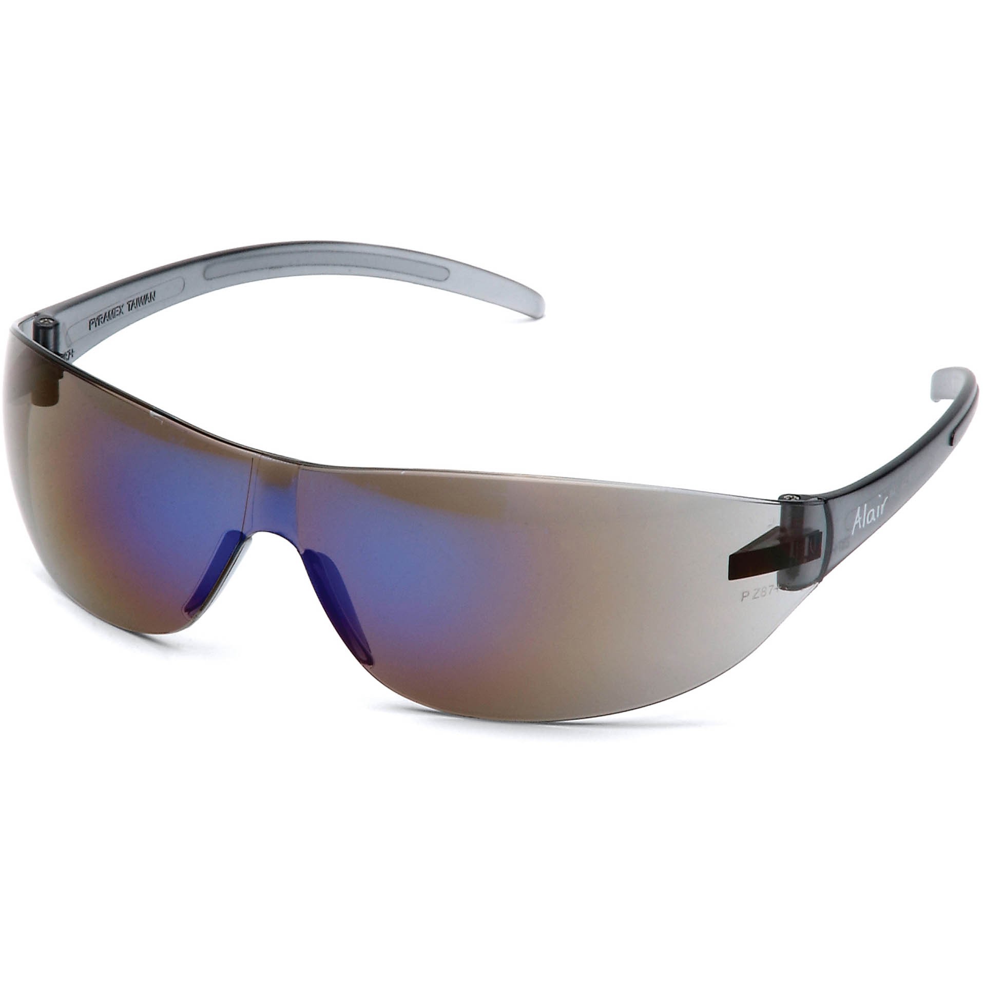 thumbnail image 2 of Crossfire M6A Safety Glasses – Metallic Blue Frame, Blue Mirror Lens – Z87 Rated 2 of 6