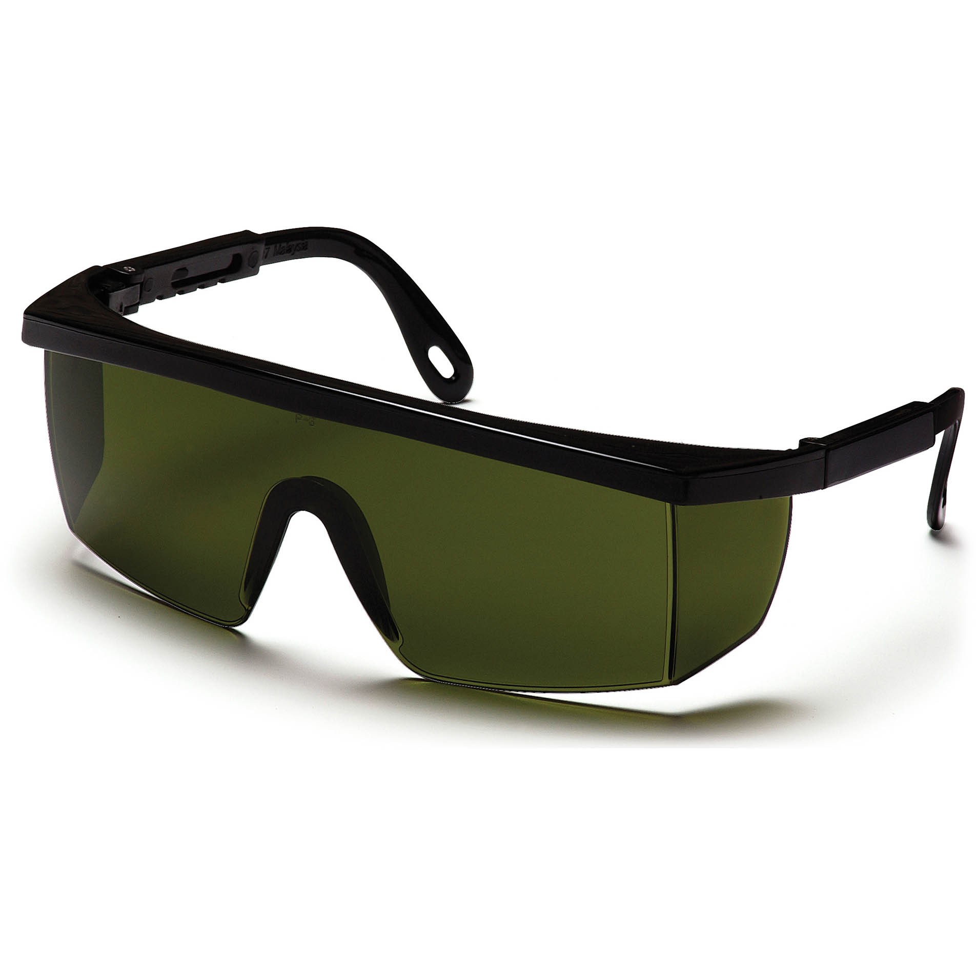 Pyramex Integra Safety Glasses Black Frame Green Shade 30 Lens 