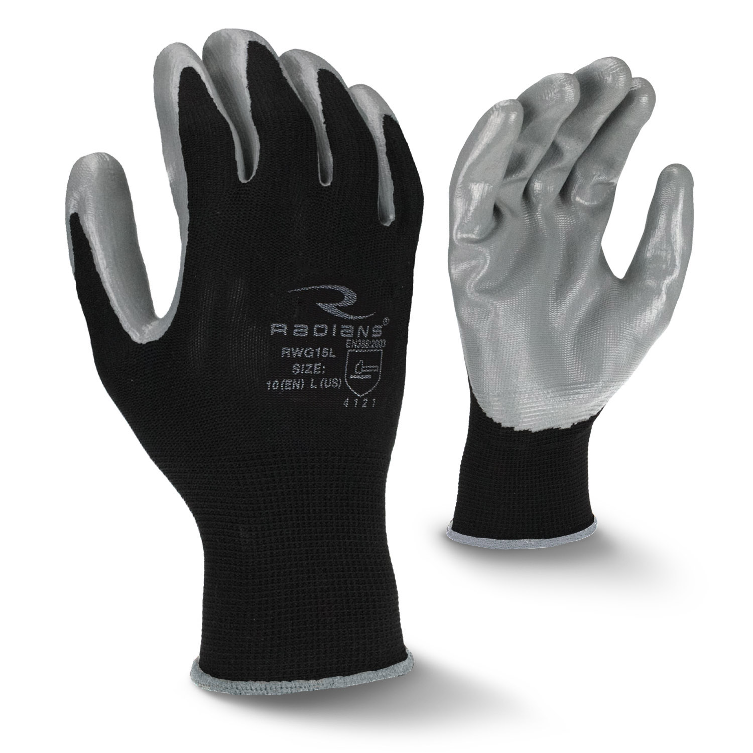 Radians RWG15 Smooth Nitrile Palm Coated Work Gloves | FullSource.com