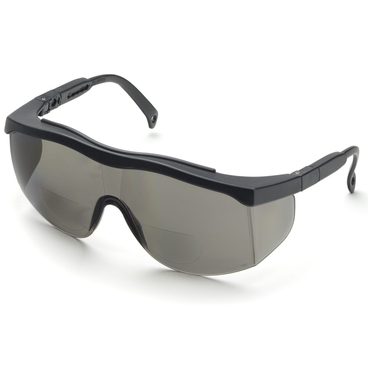 Elvex RX100G Bifocal Safety Glasses Black Frame Gray Lens