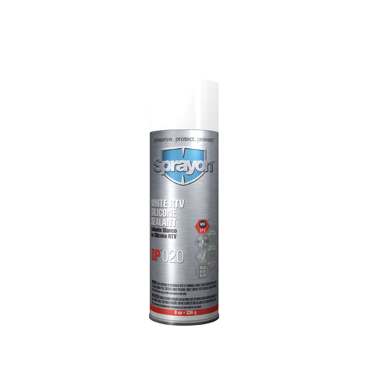 Sprayon SP 020 RTV Silicone Sealants White 8 oz Aerosol