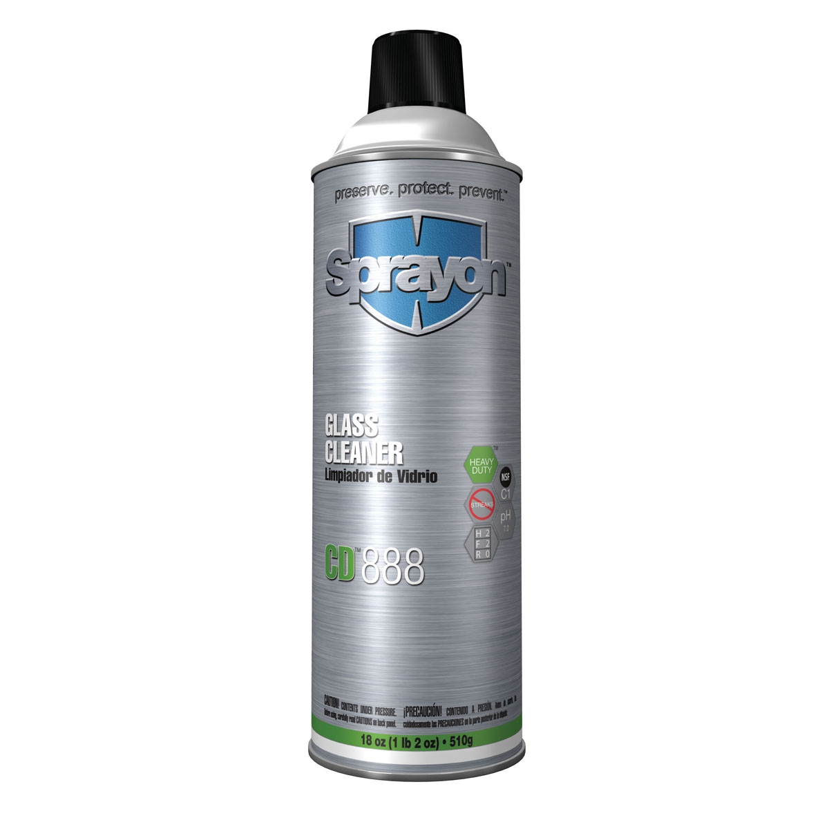 Sprayon CD 888 Glass Cleaner 18 oz Aerosol