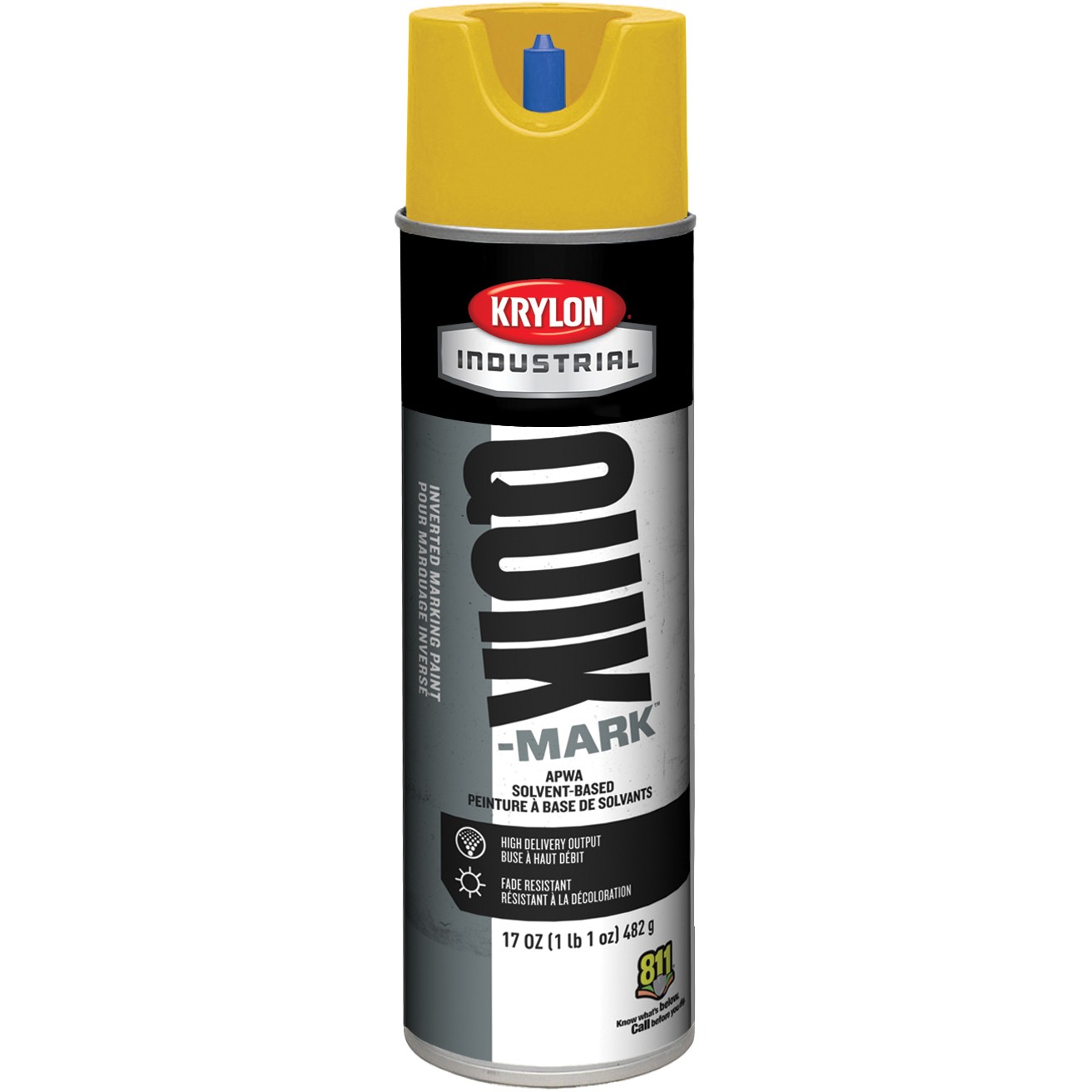 Krylon S03823 QuikMark Solvent Based Inverted Marking Paint APWA